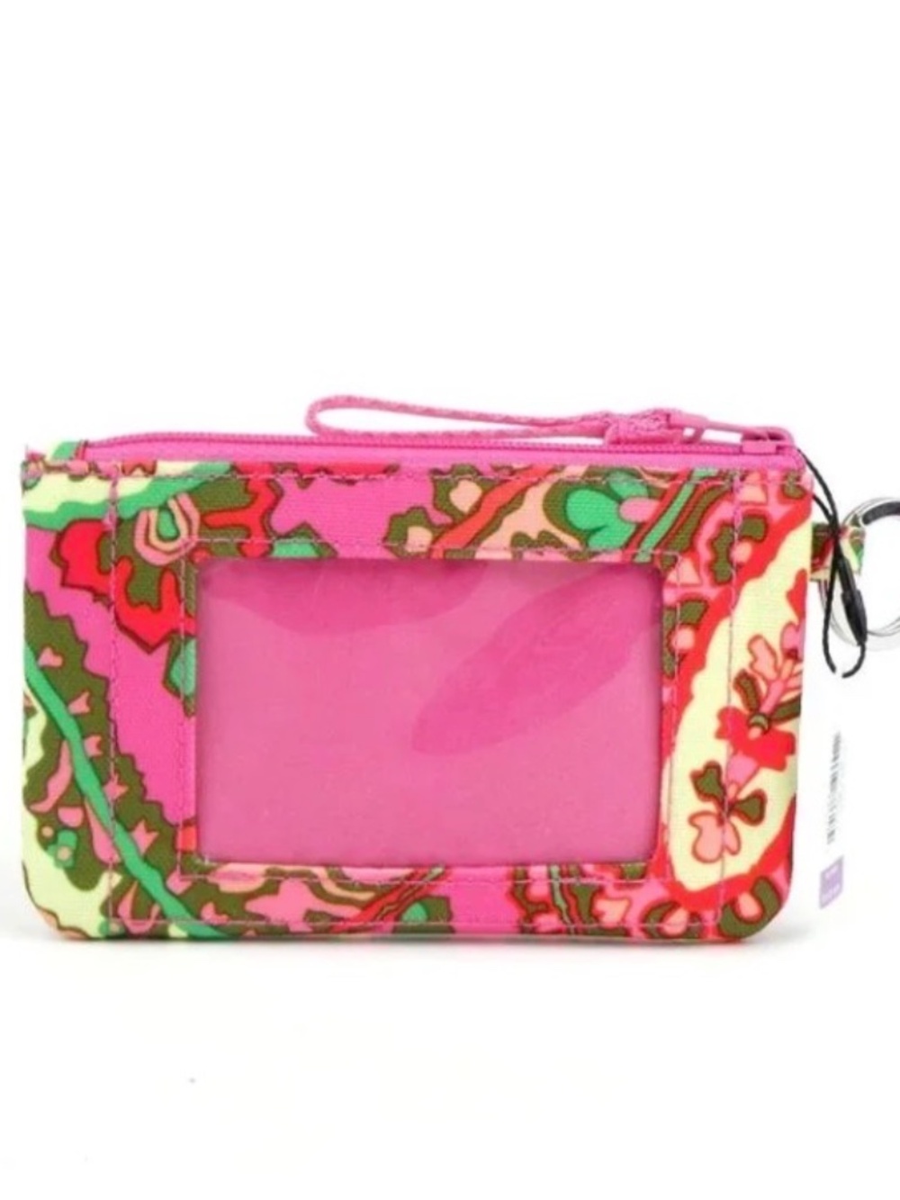 VERA BRADLEY ZIP ID CASE in CAPRI PINK